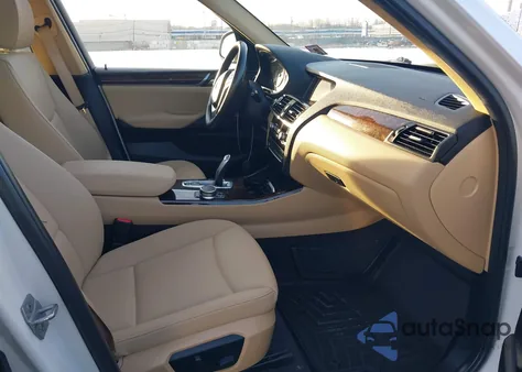 2017 BMW X3 xDrive28I из США, поврежденный, VIN 5UXWX9C32H0W75701